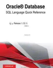 Free Download PDF Books, Oracle Database SQL Language Quick Reference