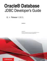 Free Download PDF Books, Oracle Database JDBC Developers Guide