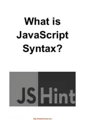 Free Download PDF Books, What Is JavaScript Syntax