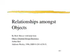 Free Download PDF Books, Relationships Amongst Objects