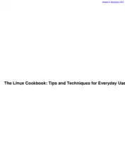 Free Download PDF Books, The Linux Cookbook Tips And Techniques For Everyday Use