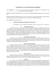 Free Download PDF Books, Confidentiality and Non Disclosure Agreement Template