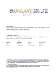 Free Download PDF Books, Sample Book Report Free Template
