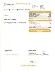 Free Download PDF Books, Cable Service Sample Billing Statement Template
