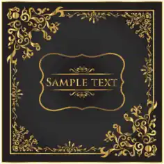 Free Download PDF Books, Document Decorative Background Luxury Royal Style Golden Decor Free Vector