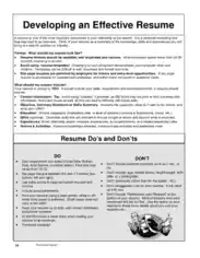 Free Download PDF Books, Resume Summary for College Students Template