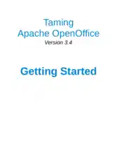 Free Download PDF Books, Taming Apache Open Office Version 3.4