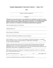 Free Download PDF Books, Indipendent Contractor Contract Free Template