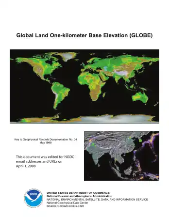 Free Download PDF Books, Global Land One Kilometer Base Elevation Globe