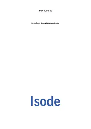 Free Download PDF Books, ICON Topo Administration Guide