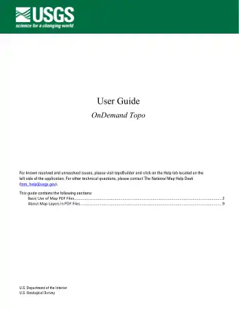 Free Download PDF Books, User Guide OnDemand Topo