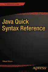 Free Download PDF Books, Java Quick Syntax Reference – FreePdfBook