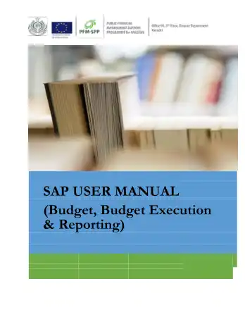 Free Download PDF Books, SAP User Manual Budget Execution and Reporting