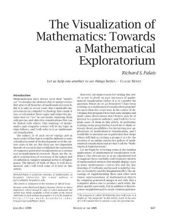 Free Download PDF Books, Visualization Of Math