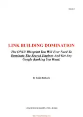 Free Download PDF Books, Link Building Domination Dominate Search Engines And Get Google Ranking