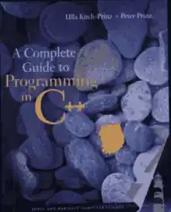 Free Download PDF Books, A Complete Guide to Programming in C++ Free Pdf Books