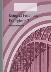 Free Download PDF Books, Complex Functions Examples C-2 Analytic Functions –, Free Ebook Download Pdf