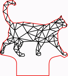 Cat Lamp Animal Head Cdr Vector File, Free Vectors File