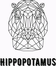 Hippopotamus Animal Head Cdr Vector File, Free Vectors File