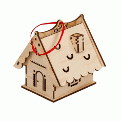 Christmas Wooden House Free Vector, Free Vectors File