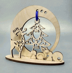 Laser Cut New Year Souvenir Cdr Vector, Free Vectors File