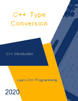 Free Download PDF Books, C++ Type Conversion _ C++ Introduction