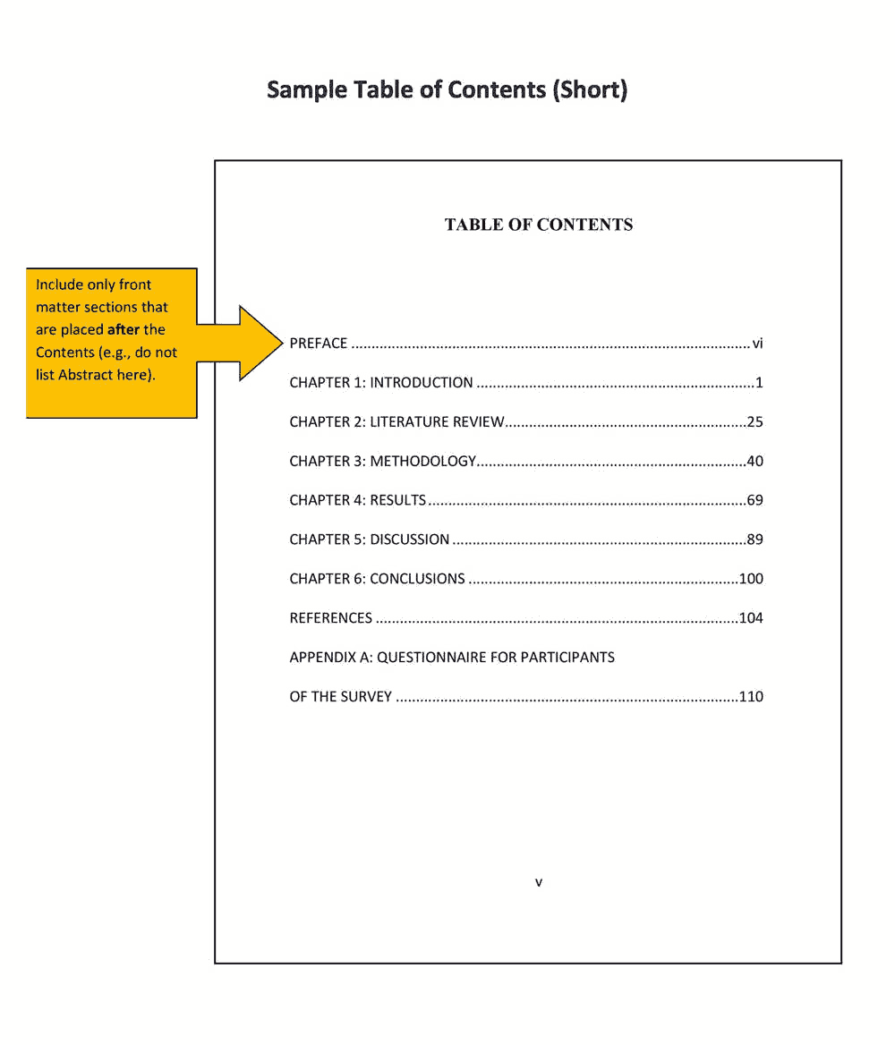 Simple Table Of Contents Template from freepdf-books.com