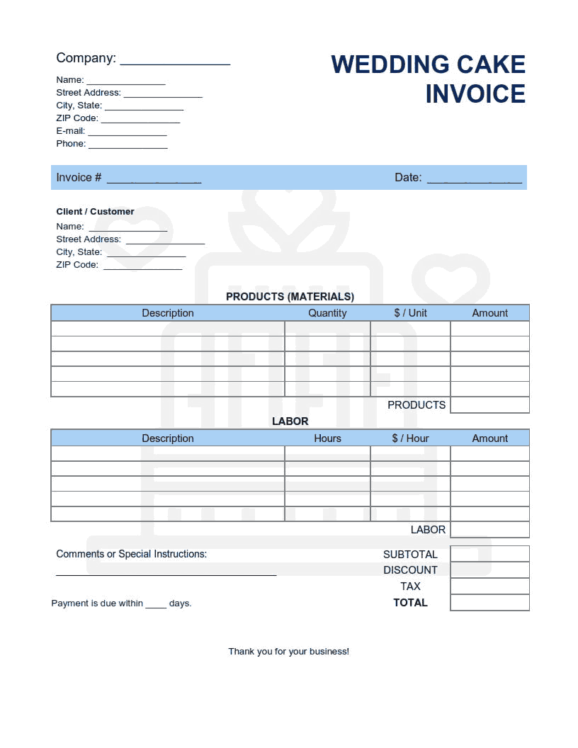 free-cake-invoice-template