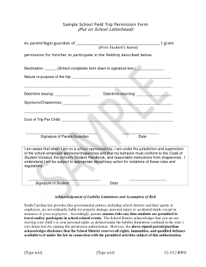 Free Download PDF Books, Sample School Field Trip Permission Form Slip Template Word | PDF