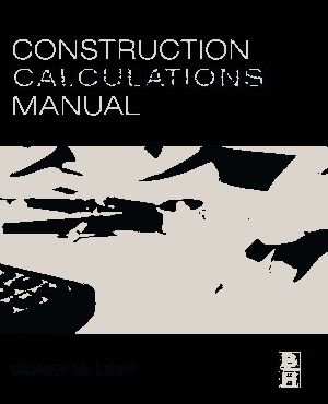 Free Download PDF Books, Construction Calculations Manual