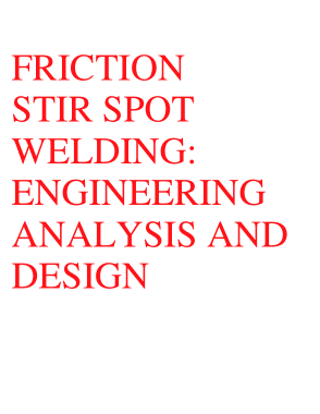 Free Download PDF Books, Friction Stir Spot Welding Engineering Analysis And Design