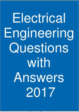Free Download PDF Books, Electrical Engineering Questions with Answers 2017