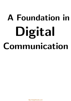 Free Download PDF Books, A foundation in digital Communication