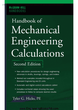 Free Download PDF Books, Handbook of Mechanical Engineering Second Edition