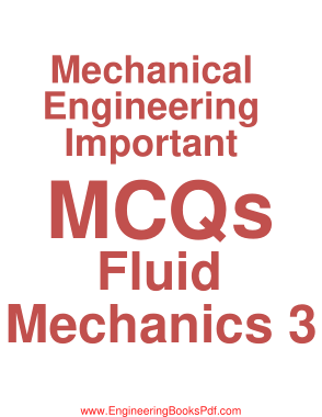 Free Download PDF Books, Mechanical Engineering Important MCQ Fluid Mechanic 3