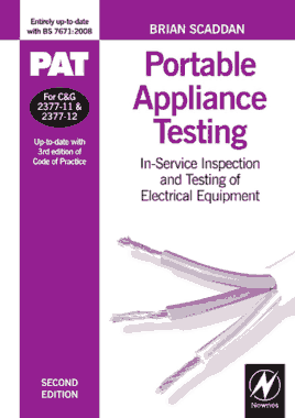 Free Download PDF Books, PAT Portable Appliance Testing In Service Inspection and Testing Of Electrical Equipment 2nd Edition