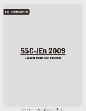 Free Download PDF Books, SSC JE Previous Paper Electrical 2009