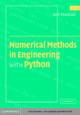 Free Download PDF Books, Numerical Methods in Engineering With Python