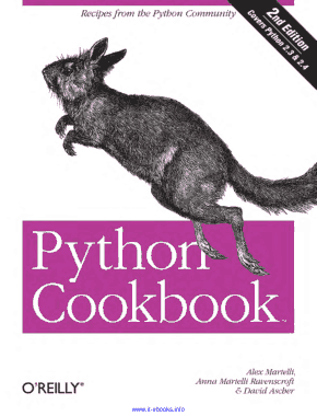 Free Download PDF Books, Python Cookbook 2nd Edition Recipes from the Python Community