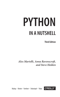 Free Download PDF Books, Python in a Nutshell A Desktop Quick Reference