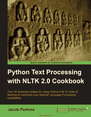 Free Download PDF Books, Python Text Processing with NLTK 2 0 Cookbook Use Python s NLTK suite of libraries
