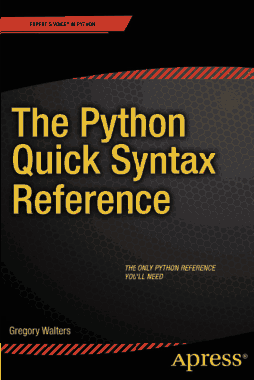 Free Download PDF Books, The Python Quick Syntax Reference