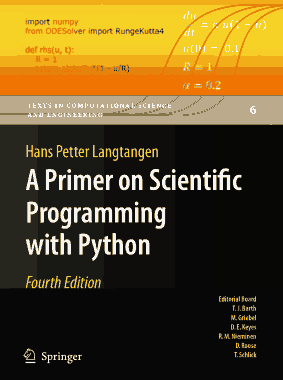 Free Download PDF Books, A Primer On Scientific Programming With Python 4th Edition