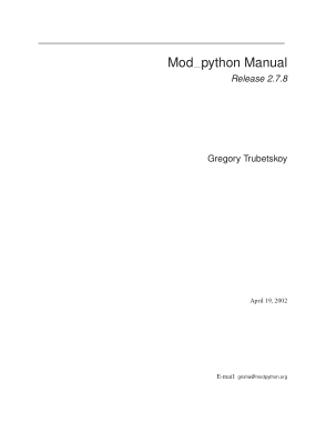 Free Download PDF Books, Mod Python Manual