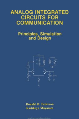 Free Download PDF Books, Analog Integrated Circuits for Communication Principles Simulation and Design
