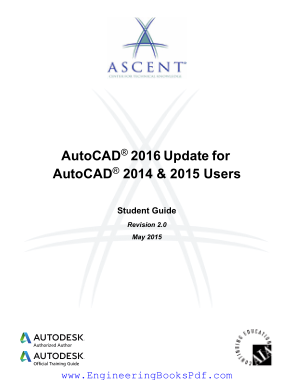 Free Download PDF Books, AutoCAD 2016 Update For AutoCAD 2014 and 2015 Users Guide