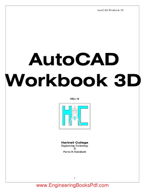 Free Download PDF Books, Entekhabi AutoCAD Workbook3D