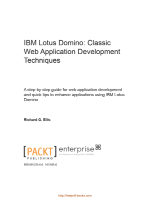 Free Download PDF Books, IBM Lotus Domino – Classic Web Application Development Techniques
