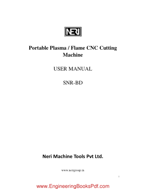 Free Download PDF Books, Portable Plasma Flame CNC Cutting Machine USER MANUAL
