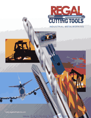 Free Download PDF Books, Regal Cutting Tools Industrial Metalworking